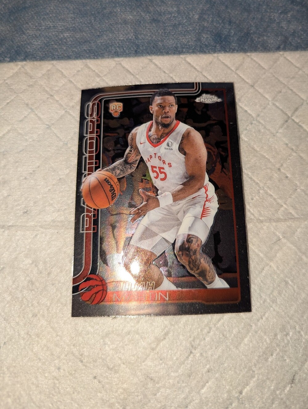 2025–26 Topps Chrome Alijah Martin Rookie Card (#290) Holo Card